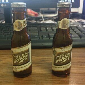 Vintage Schlitz Bottle Salt and Pepper Shaker
